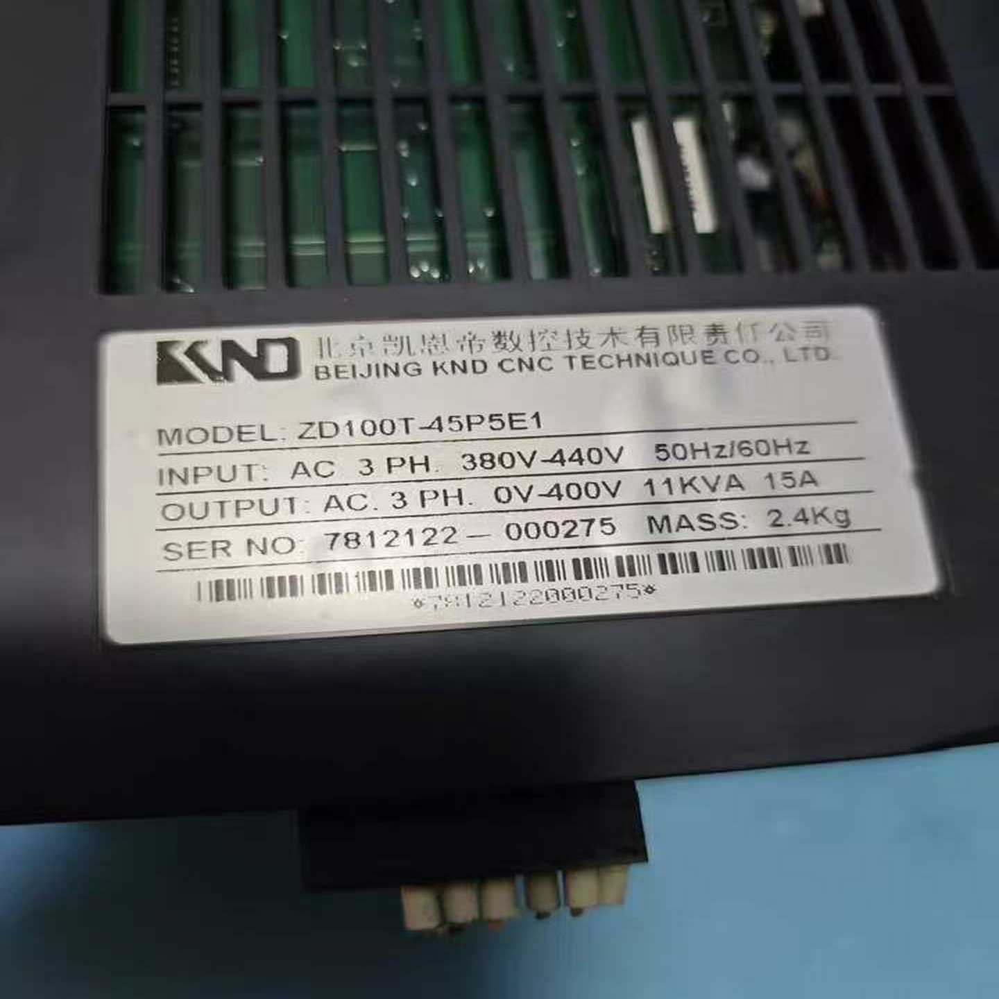 询价凯恩帝主轴驱动器ZD100T-45P5E1