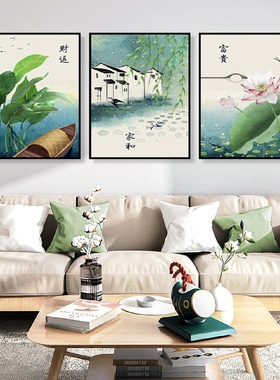 新款diy数字油画三联画手绘油画植物花卉填充涂色客厅装饰画批发