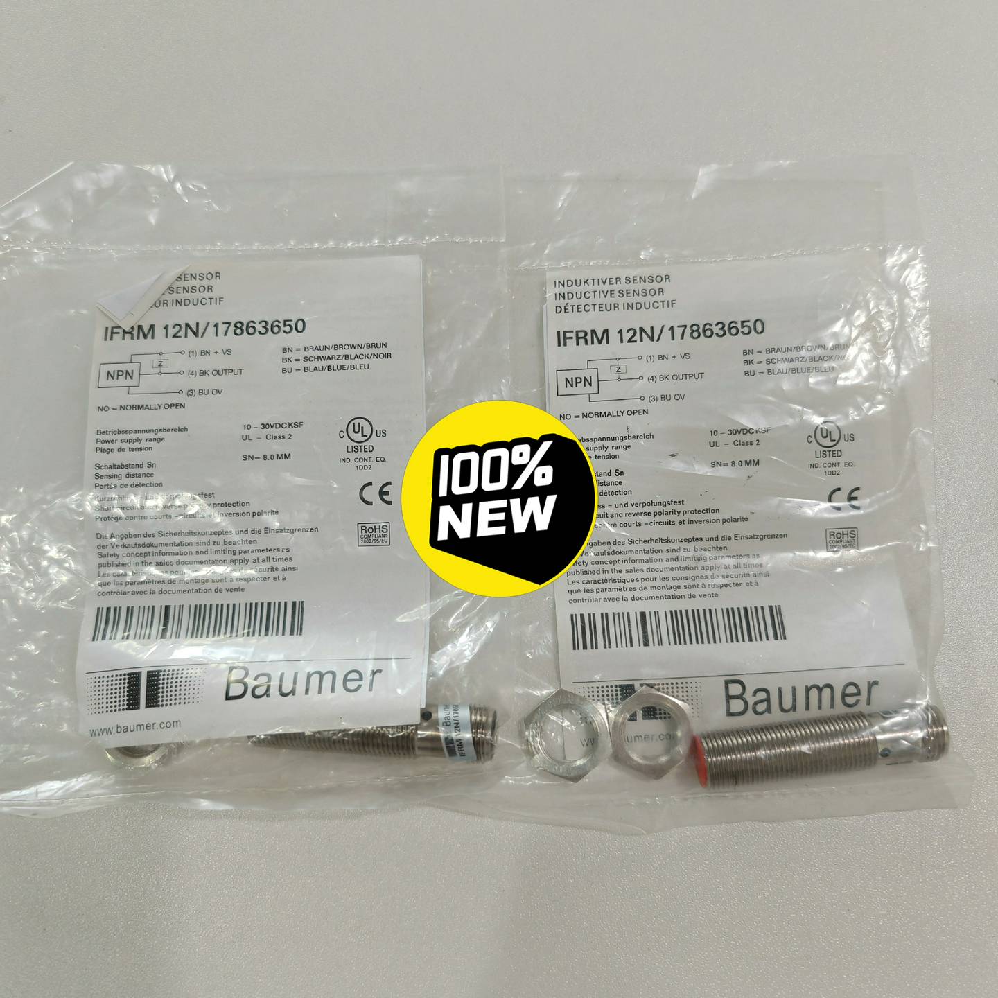 保盟BAUMER接近传感器IFRM 12N/178636（佳毅工控）