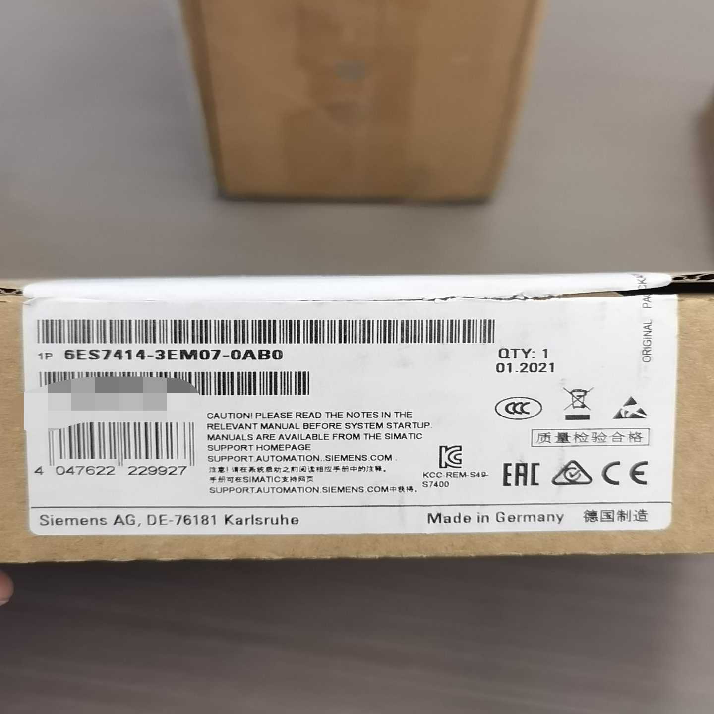 6es7414-3em07-0ab0，模块，仅开封询价