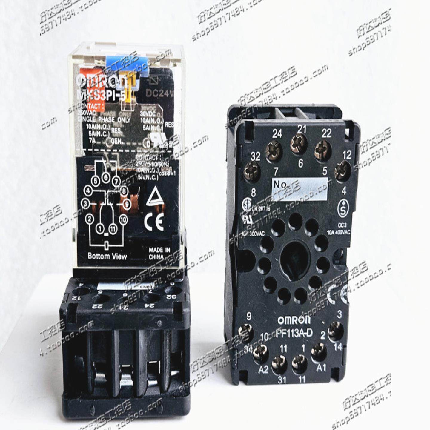 原装欧姆*继电器MKS3PI-524VDC底座PF113A-DMKS3PIN-D-5