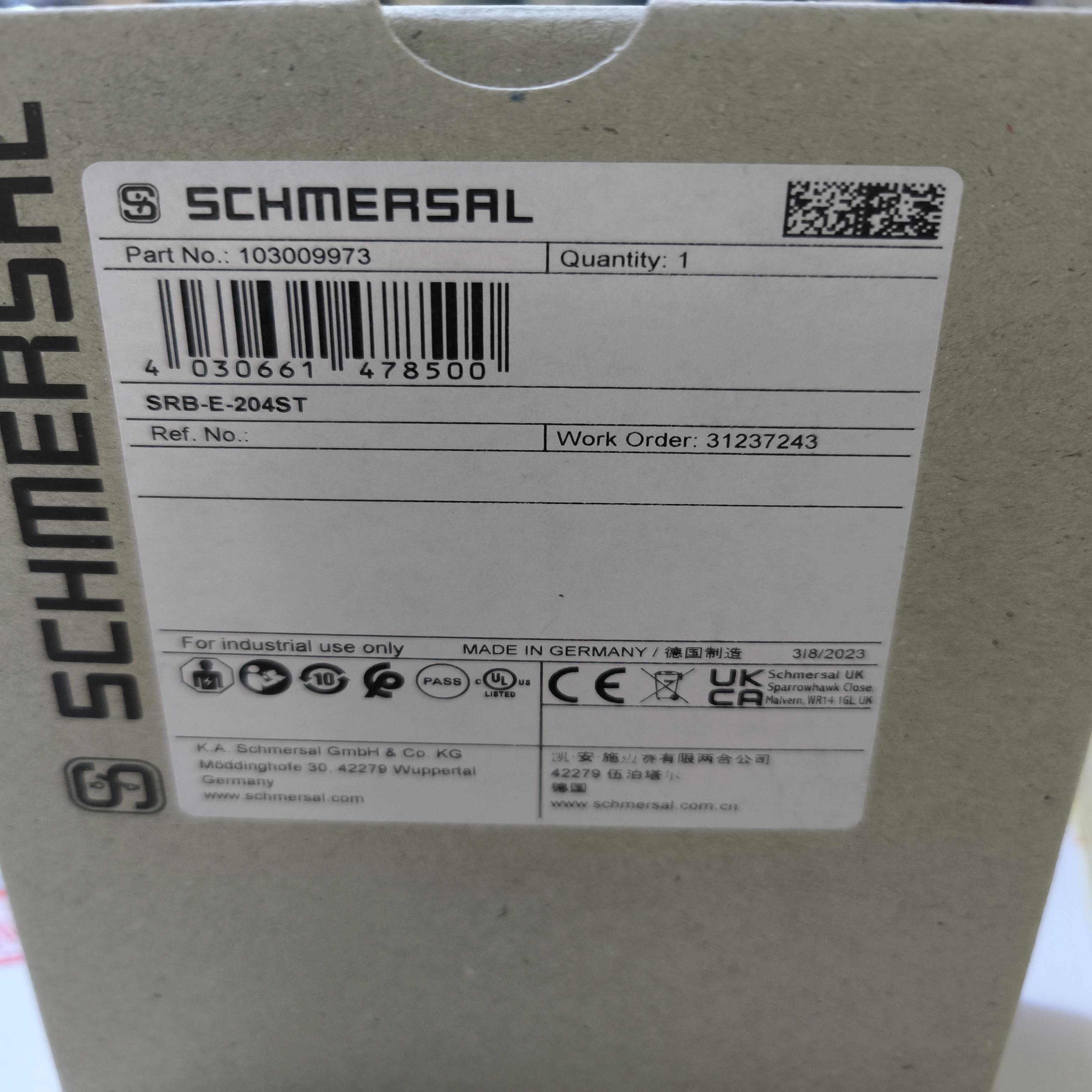 SRB-E-204ST103009973施迈赛安全继电器全新原装正品现货