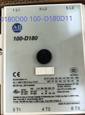 议价AB 100-D180D00 100-D180D11 100-D180A00 100-D180A11进口接