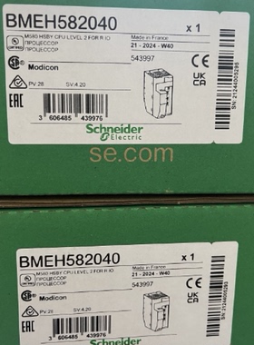 议价施耐德X80 PLC BMEH584040 M580CPU模块 BMEH584040