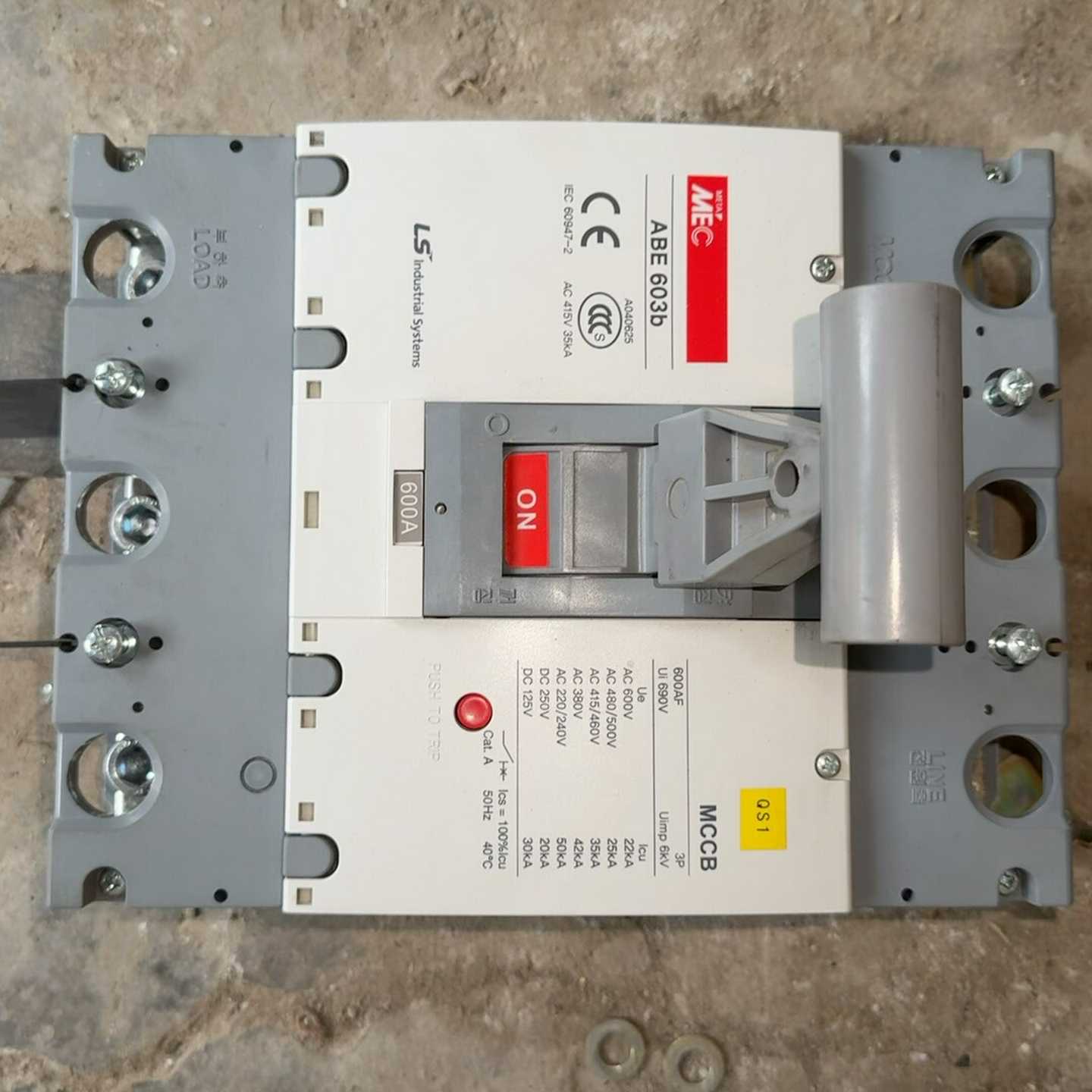 LS产电(韩国)MEC塑壳断路器ABE603B-议价