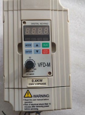 台达VFDM变频器0.4KW230V三相议价