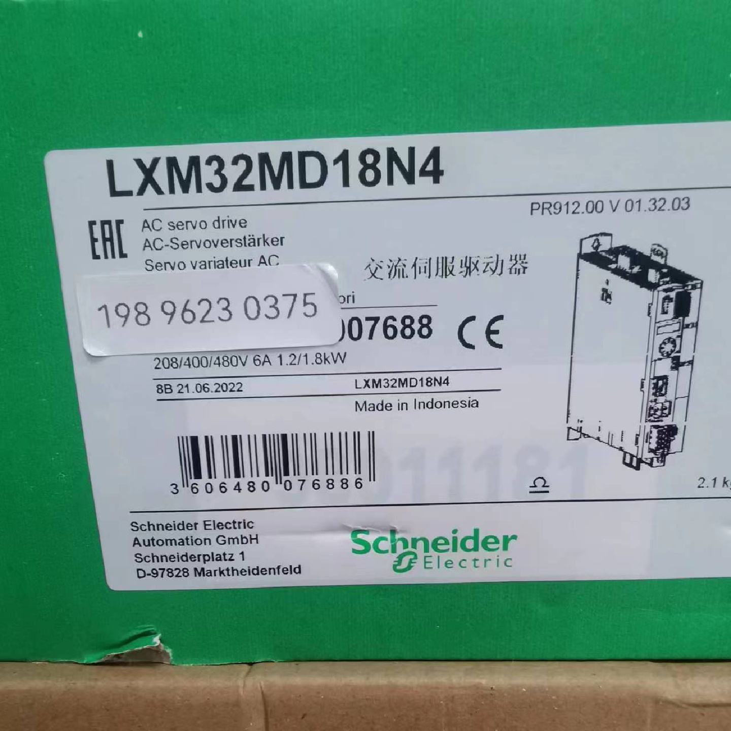 议价施耐德伺服驱动器LXM32AD12N4 CD72N4 MD18N4 CD30M2全新原装 - 实物图