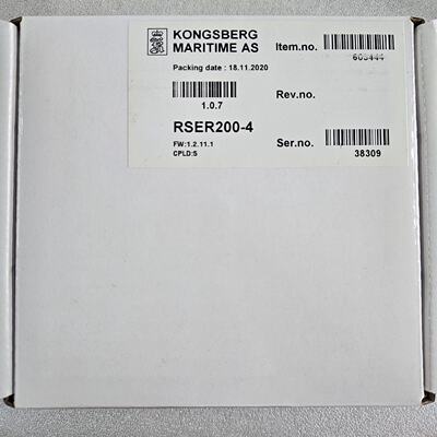 询价KONGSBERG康士伯RSER2004模块议价
