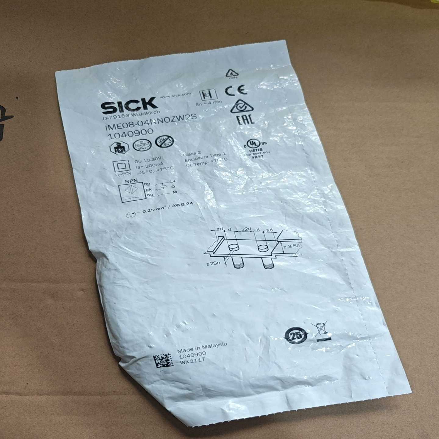 询价德国SICK西克IME08-04NNOZW2S电感式