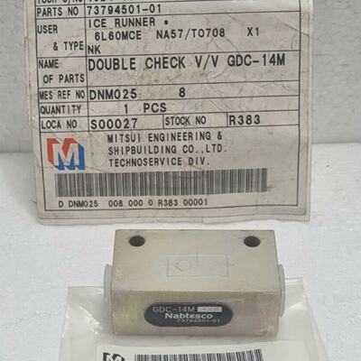 Nabtesco 7379450101 Double Check Valve GDC14M