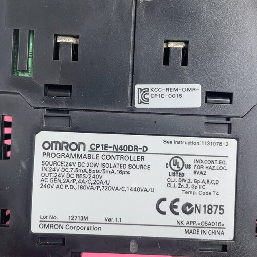 PLC CP1E-N40DR-D，原装，功能正常，-议价