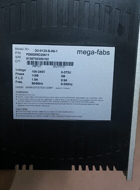 询价-Megafabs伺服驱动器的