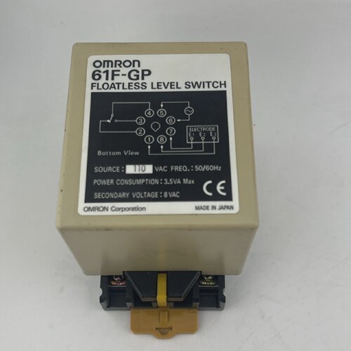 OMRON 61FGP FLOATLESS LEVEL SWITCH 110 VAC USED