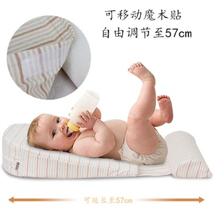 婴儿防吐奶斜坡垫新生儿宝宝侧睡靠枕呛奶溢奶喂奶枕可调节