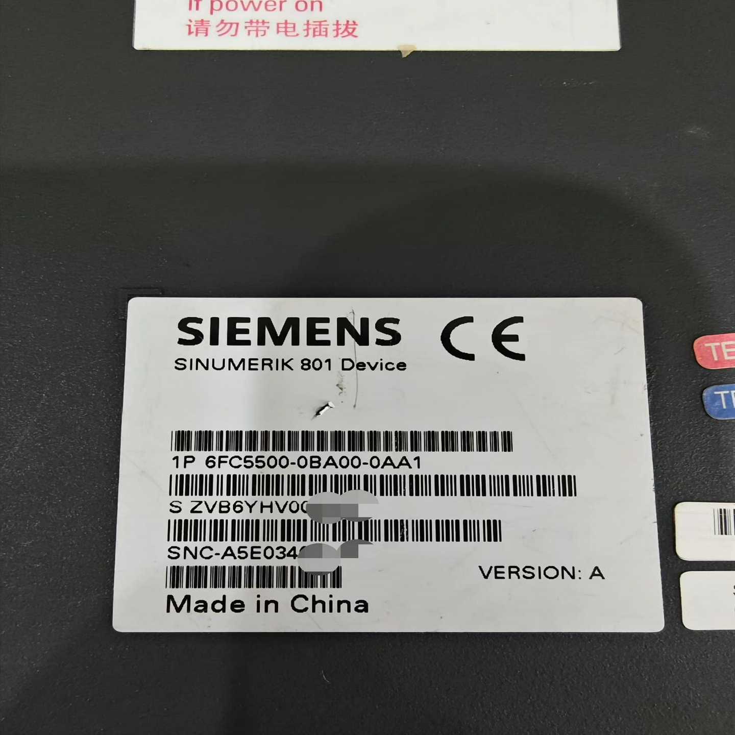 6FC5500-0BA00-0AA1，西门子801系统，--议价商品