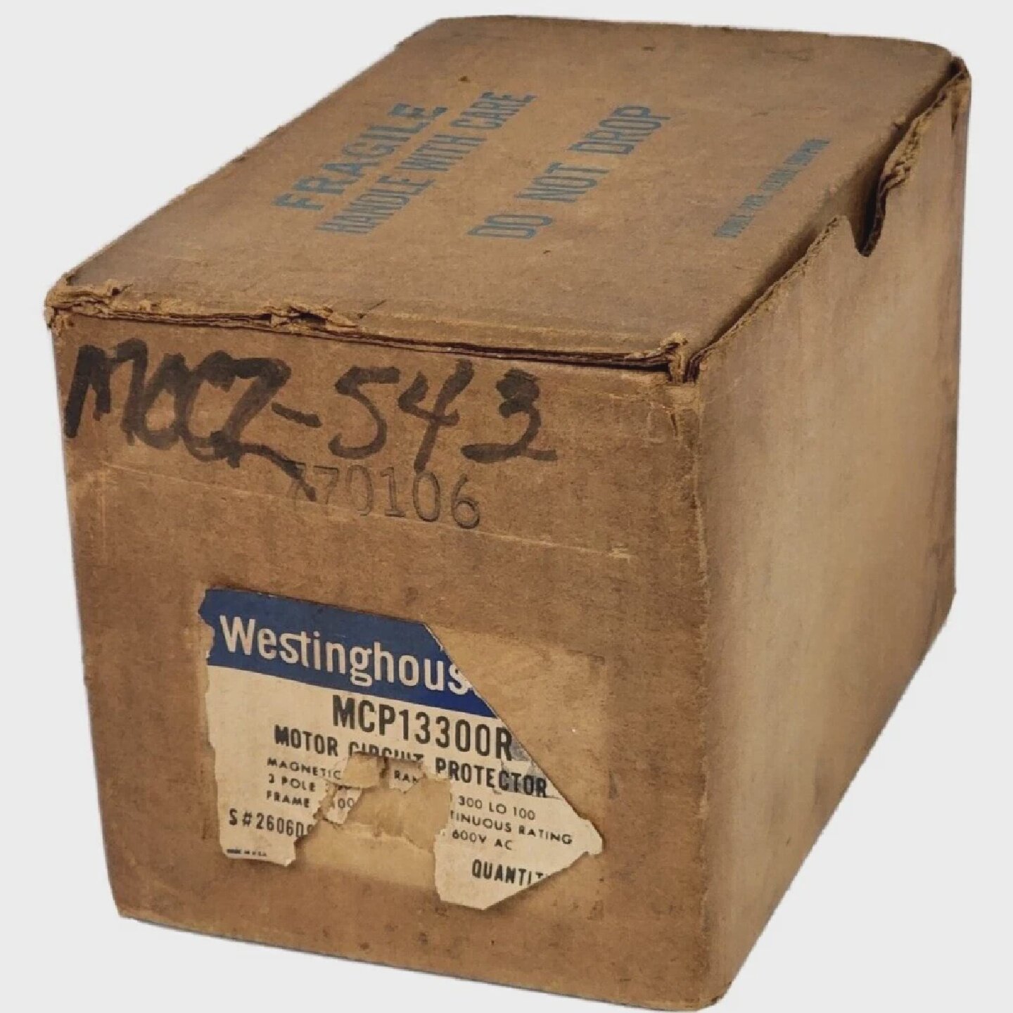 全新WESTINGHOUSEMCP13300R摩托车保护装置30A600VAC