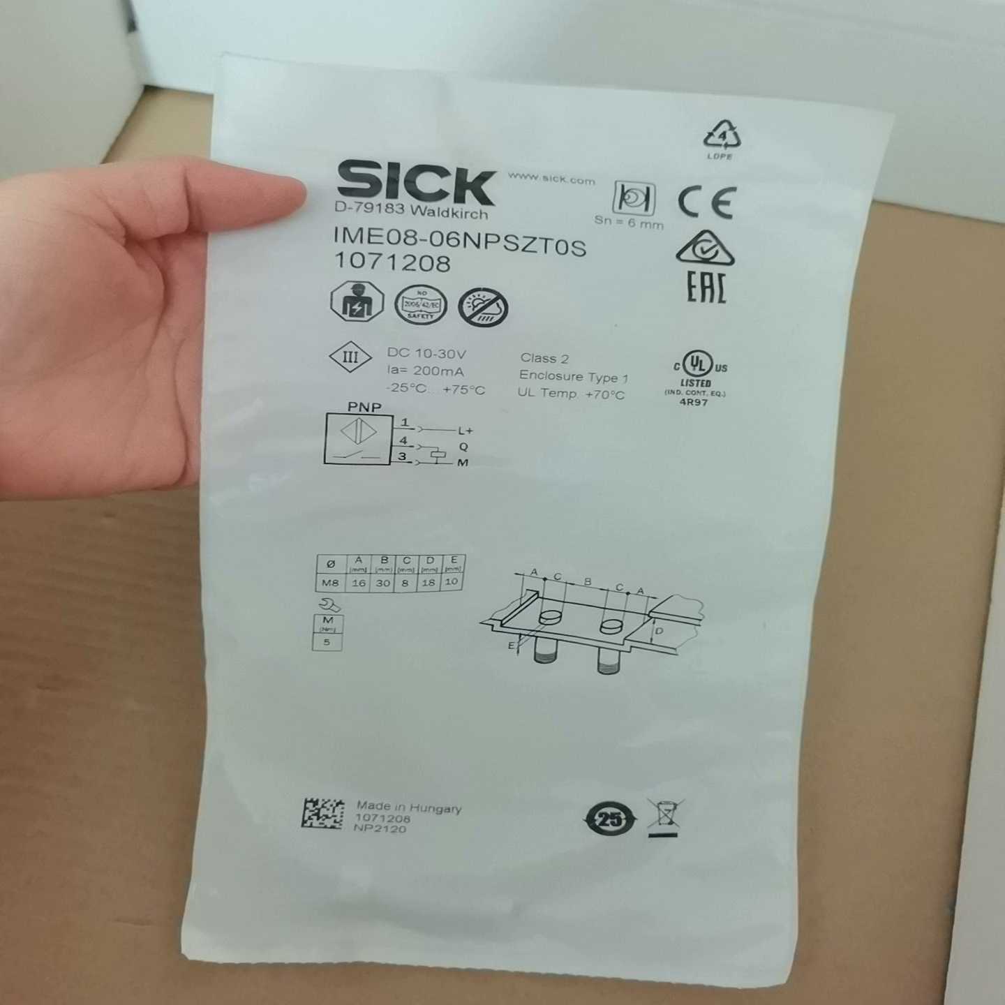 SICK西克IME08-06NPSZT0S107（佳毅工控）