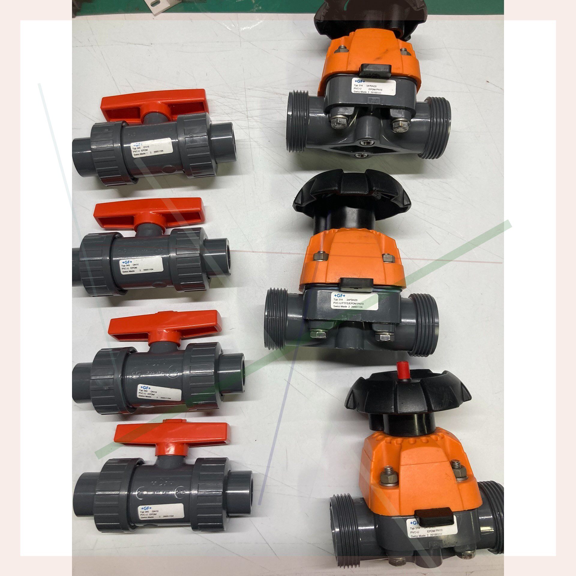 售前询价原装GF TYP346 DN10 PVC-U EPDM 4P