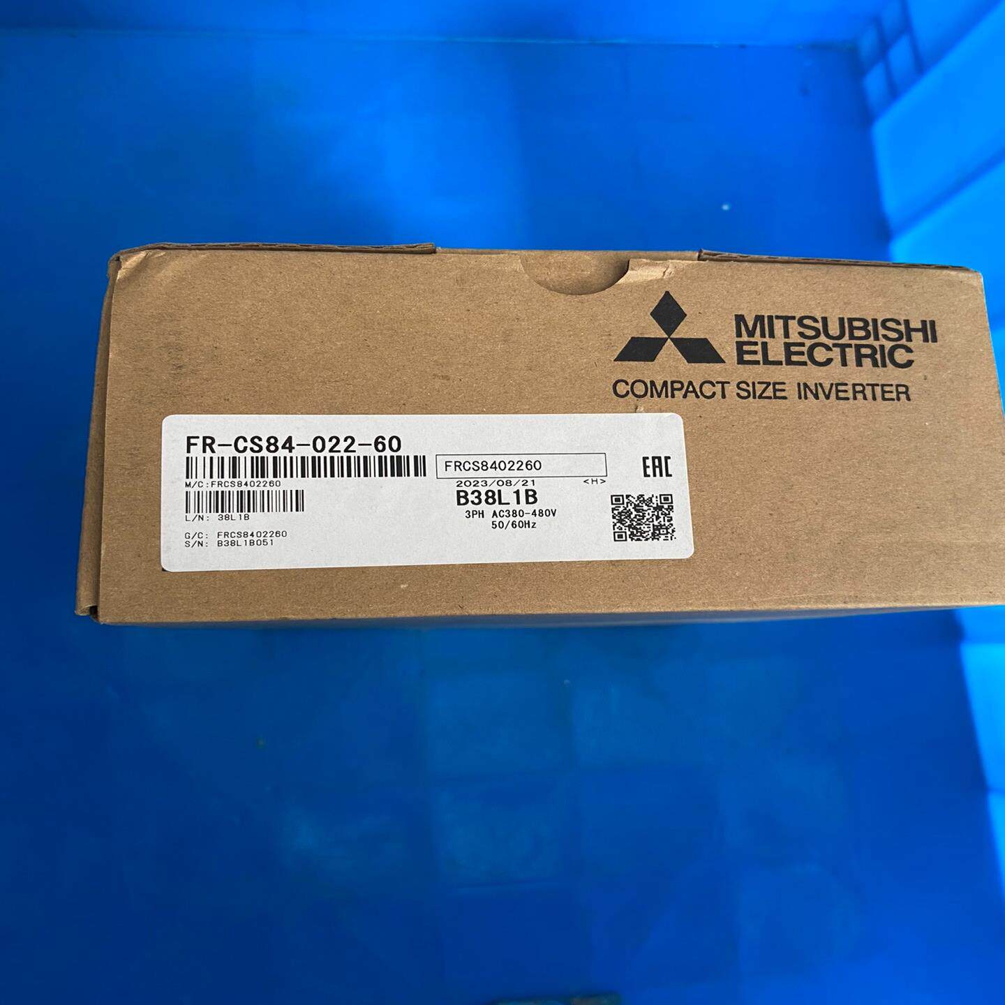 三菱变频器，型号FR-CS84-022-60，实物图拍摄，全
