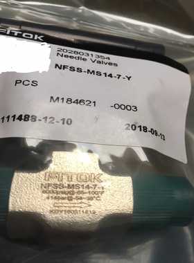 全新FITOK飞托克阀NFSS-MS14-7-Y--议价商品
