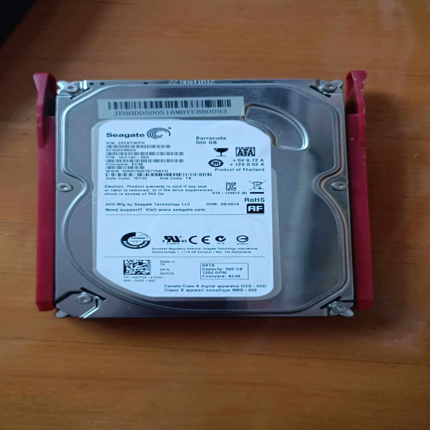 闲置出一片500G的希捷Barracuda硬盘，型号ST50--议价商品