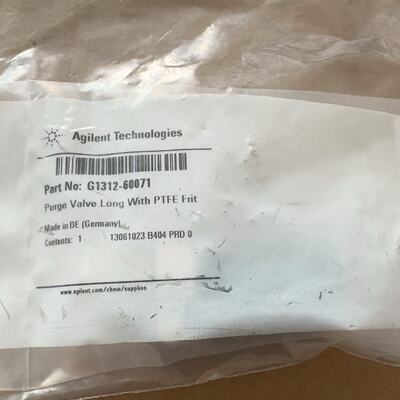 安捷伦长放空阀，G1312-60071，带PTFE，600b-议价
