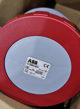 议价原装ABB五极暗装直体工业插座  4125RU6W  125A   346-415V