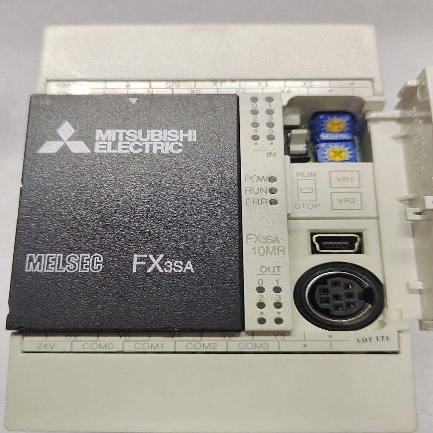 三菱PLCFX3SA-10MR，原装正品二手拆机，外观成色