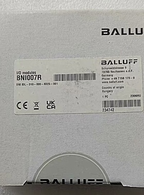 议价巴鲁夫 BNI007R I/O模块BNI IOL-310-000-K025-001 全新原装