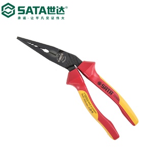 SATA世达工具G系列省力型VDE绝缘耐压尖嘴钳72650