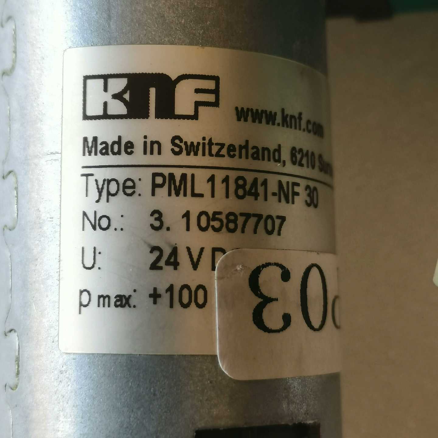 KNF一PML11841-NF30，24V100Kp询价