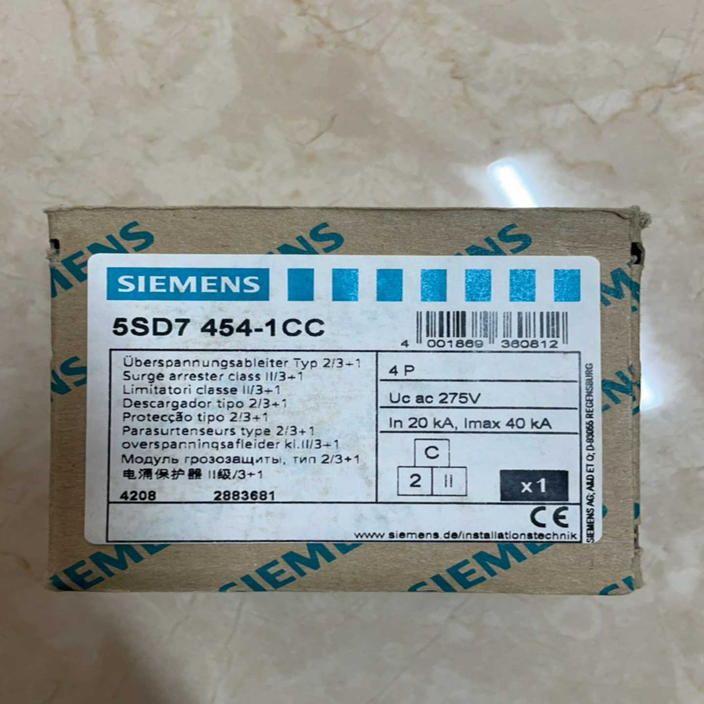 询价电涌保护器5SD7454-1CC40KA