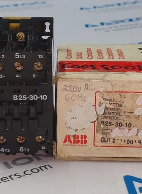 NEUER ABB B253010 3 POLIG 45A KONTAKTOR  ABB B25 30 10 SPULE