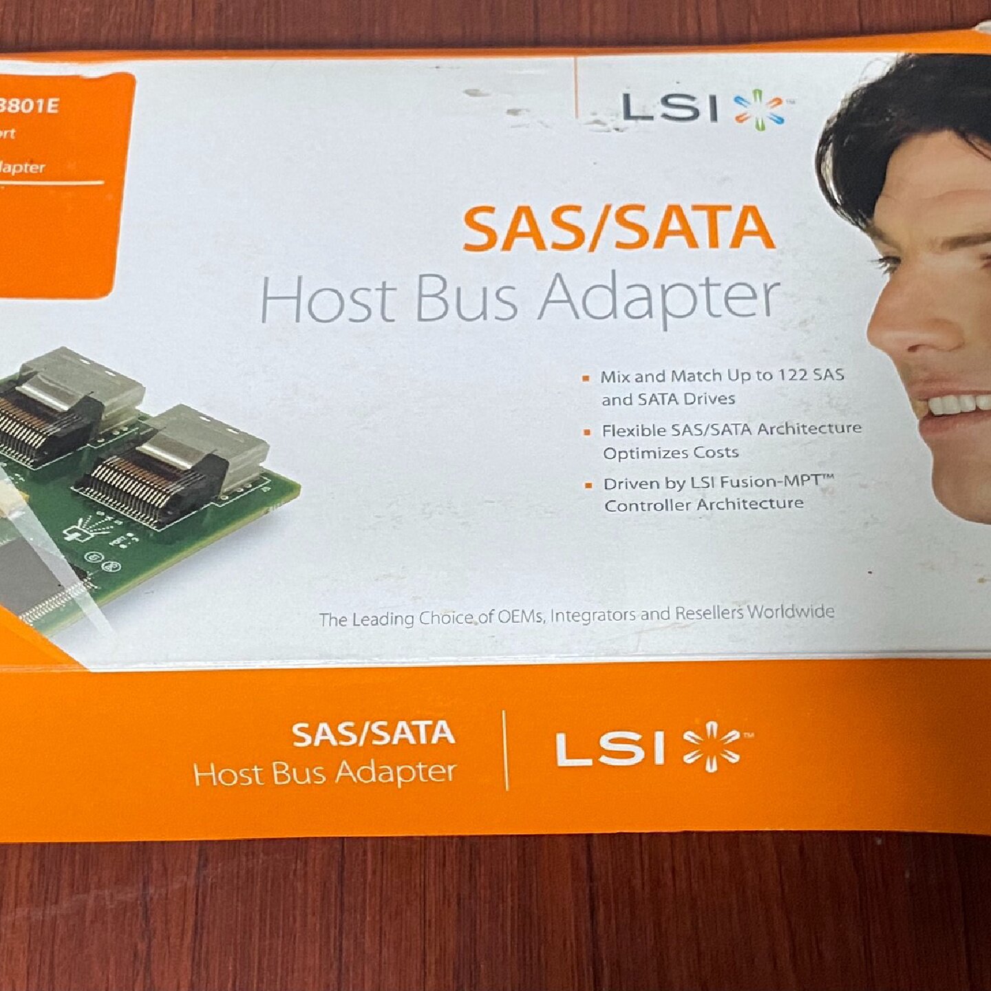 全新LSISAS3801E阵列卡有四块仅拆包装-议价