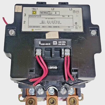Square D 8502SF02S Contactor Size 4 600V 3P 110120V Coil 506