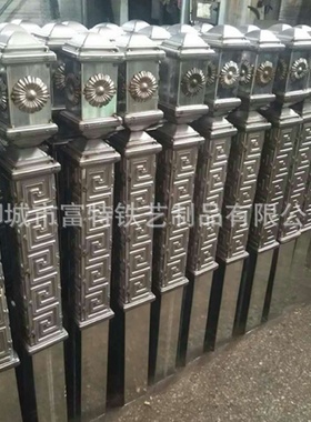 广州厂家直供楼梯起步柱扶手柱罗马柱方管柱楼梯踏步专用