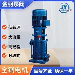 16X9大流量高扬程立式 65DL30 多级离心泵生活给水管道增压泵