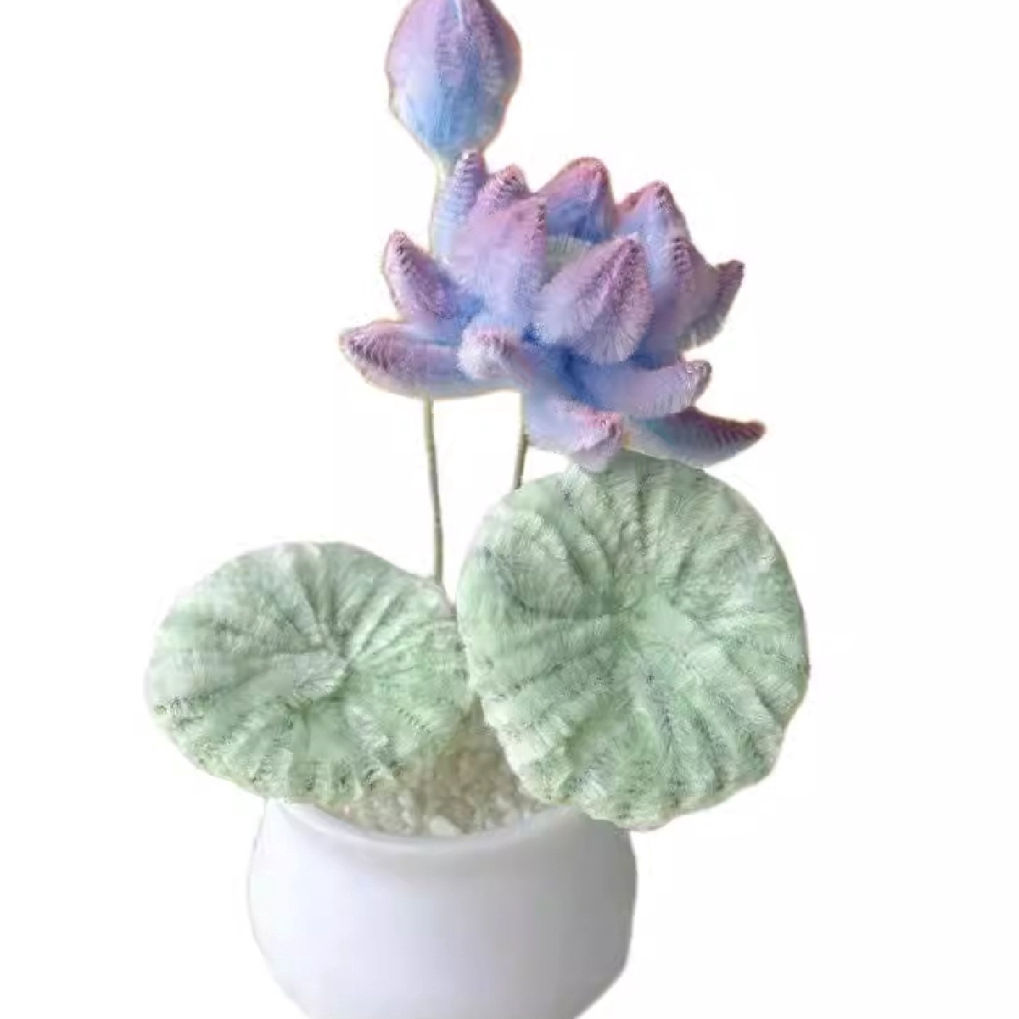 成品小荷花盆栽扭扭棒手工材料包DIY桌面车载摆件送闺蜜朋友礼物,玩具/童车/益智/积木/模型,其他手工制作,淘宝优惠券,粉丝福利购,淘宝优惠卷