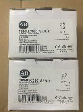 询价AB罗克韦尔微型短路器188-K2C060全新原装正品