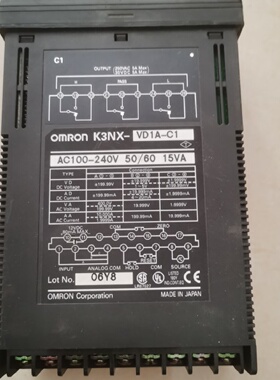 议价新到OMRON OMRONK3NX-VD1A-C1数字面板表 现货出售