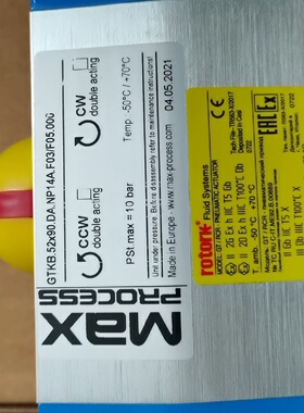 Max 气动执行器GTKB.52X90.DA.NP14A.F--议价商品