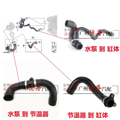 适用宝马F35发动机F30水泵F20节温器320缸体328缸盖125水管