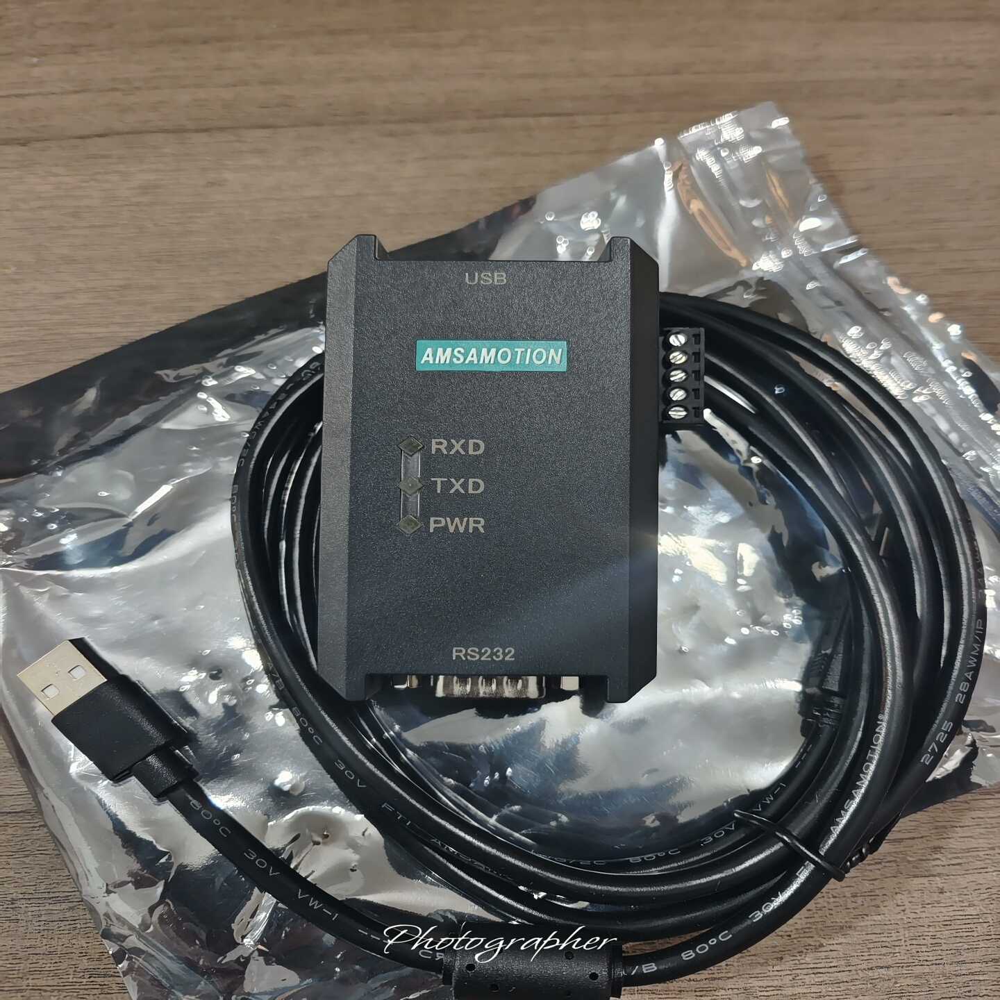 全新艾莫迅USB转RS232串口线9针公头隔离型模块通讯线--议价商品