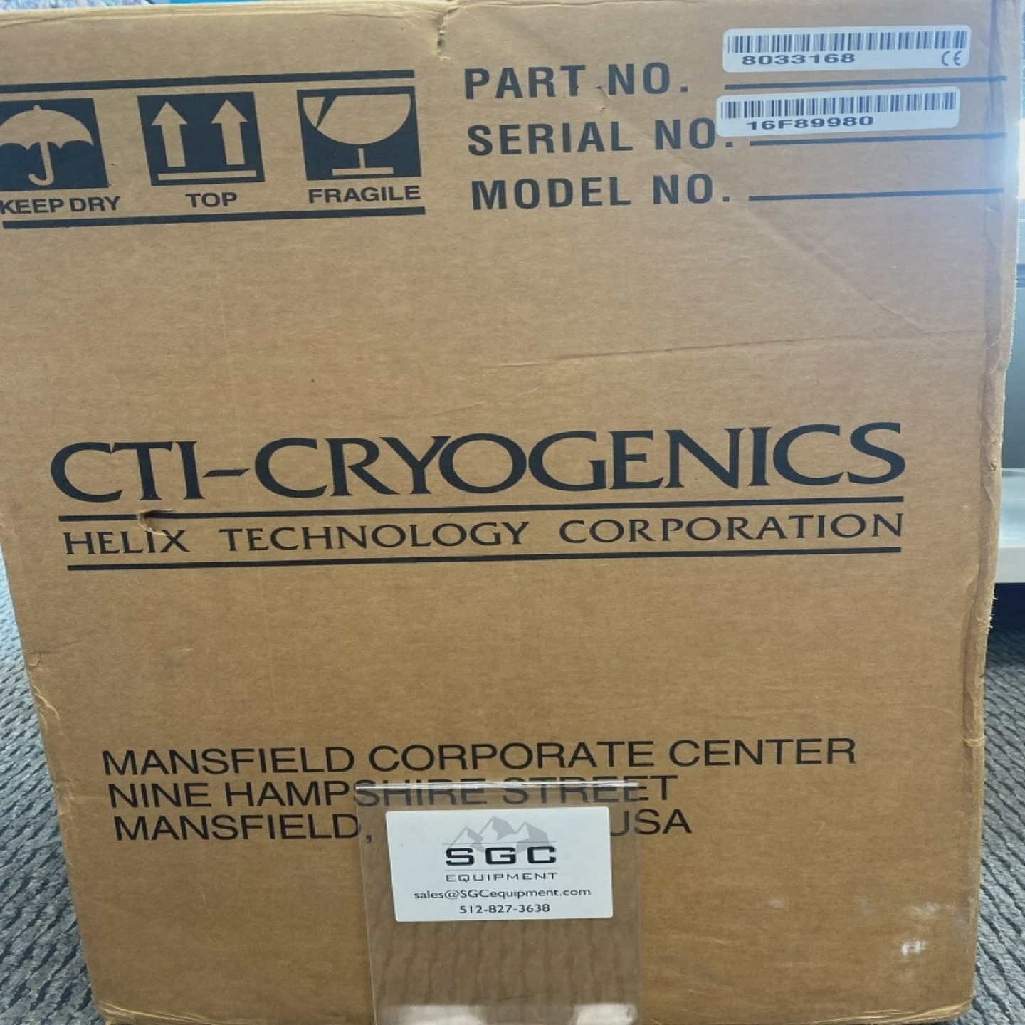 CTI-CryogenicsCryo-Torr8低温泵PN:8033168