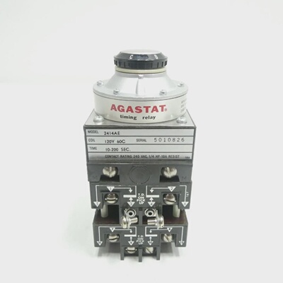 Agastat 2414AE Time Delay Relay 10200sec 120vac