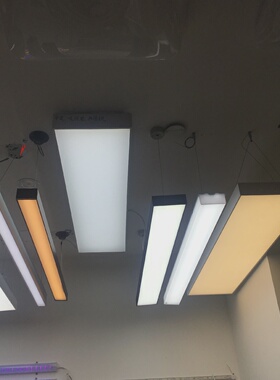 LED30W40W50W60W80W办公吊灯吸顶长方形灯宽7CM10CM15CM20CM30CM