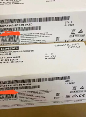 6GK73431CX100XE0全新西门子通信处理器大-询
