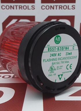 议价855TB20fn4  Allen Bradley  Stack Light 240Vac 70Mm Used