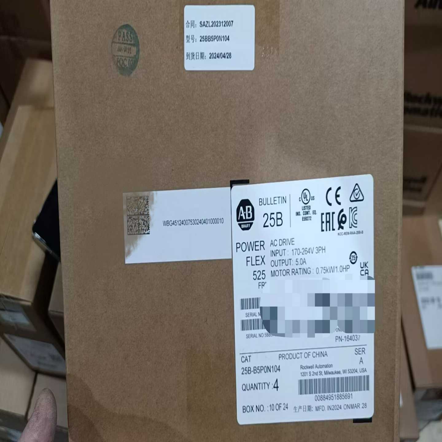 25B-B5P0N104。24年保内直询价