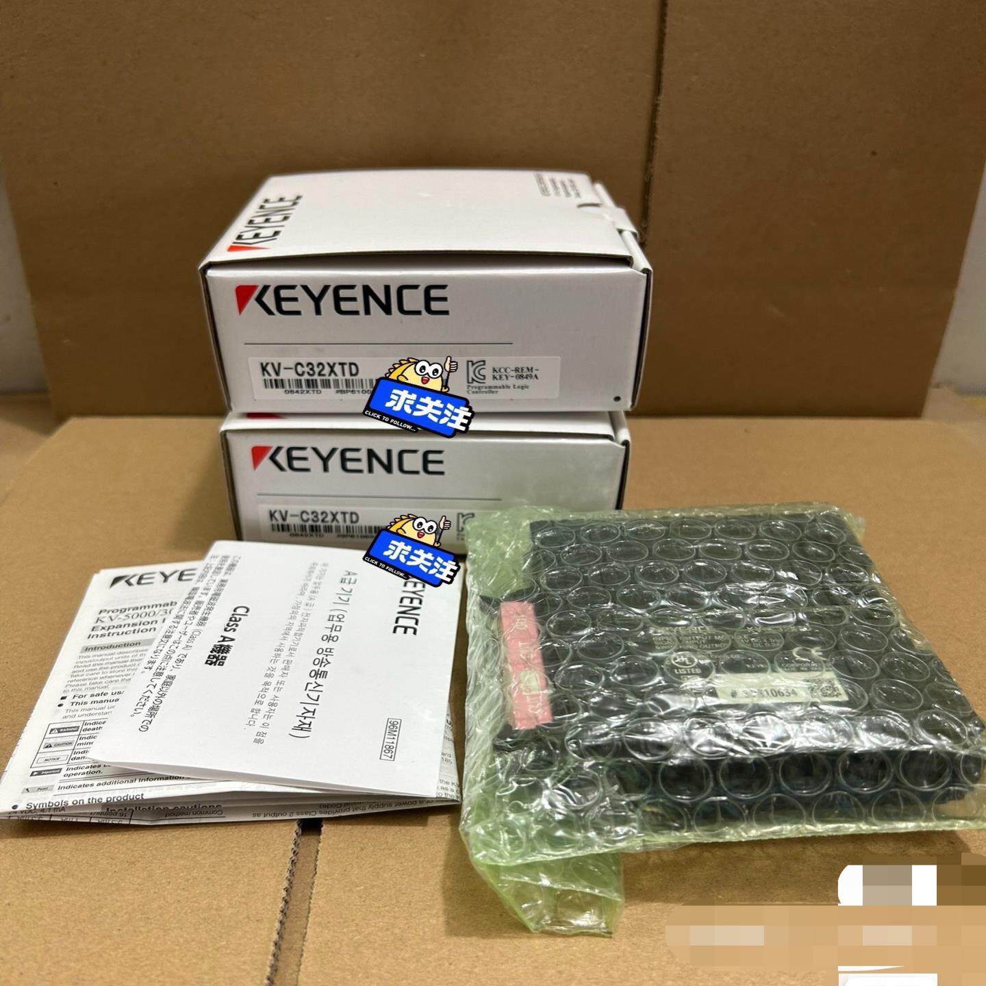 基恩士PLC模块：型号 KV-C32XTD  盒码一致 实物（佳毅工控）